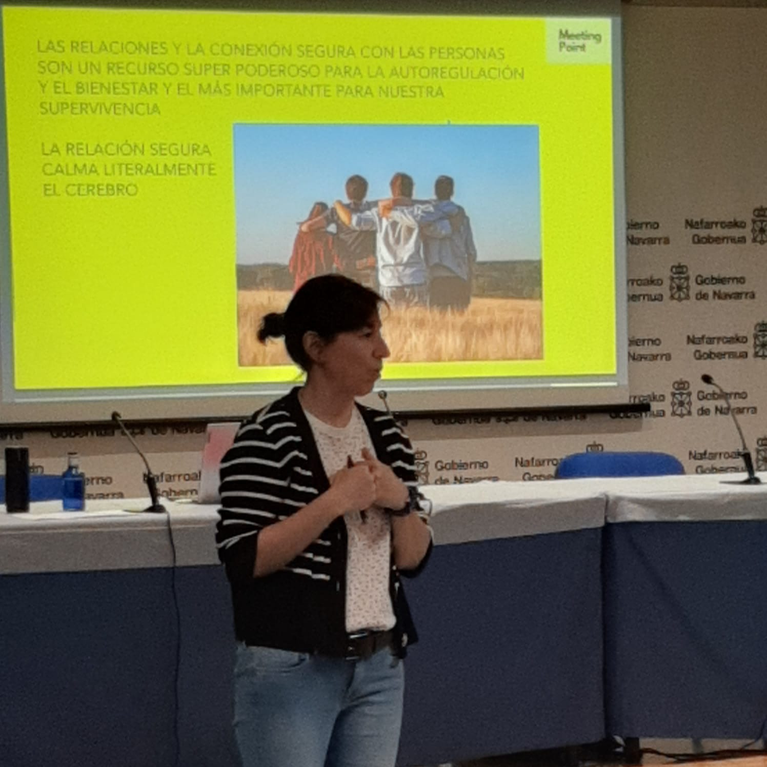 Un momento de la intervención de Maite Eraso.